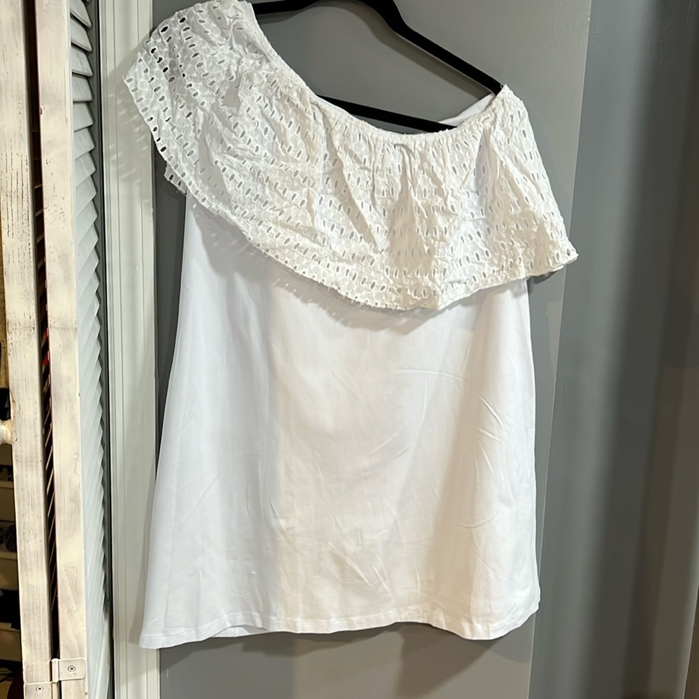 ASOS White Off Shoulder Dress